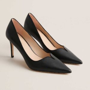 Tuckernuck Shoes Black Leather Penelope Heels