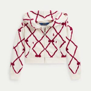 Velour Boxy Full-Zip Hoodie